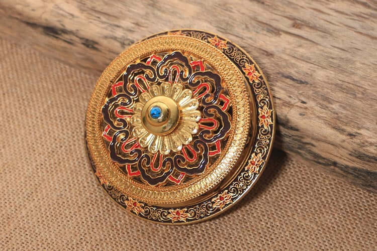 ZenHima Large Enamel Tibetan Incense Burner - ZENHIMA