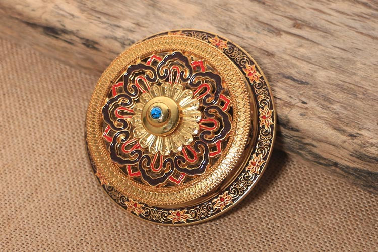 ZenHima Large Enamel Tibetan Incense Burner - ZENHIMA