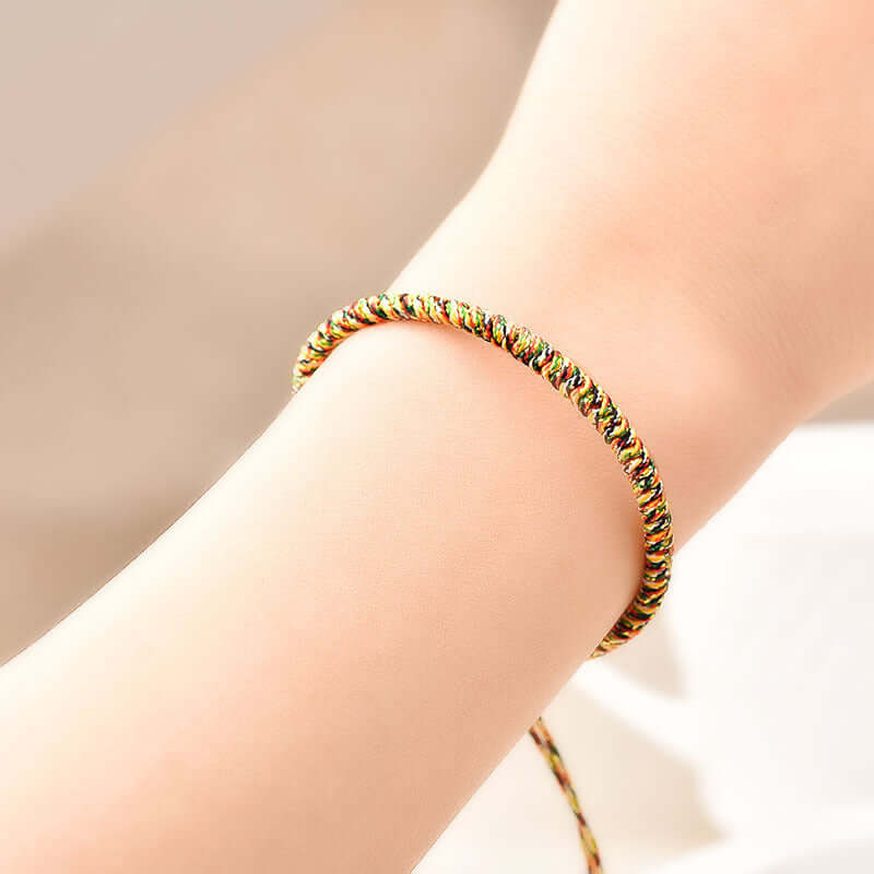 ZenHima Handwoven Tibetan Vajra Knot Bracelet – 9-Strand - ZENHIMA