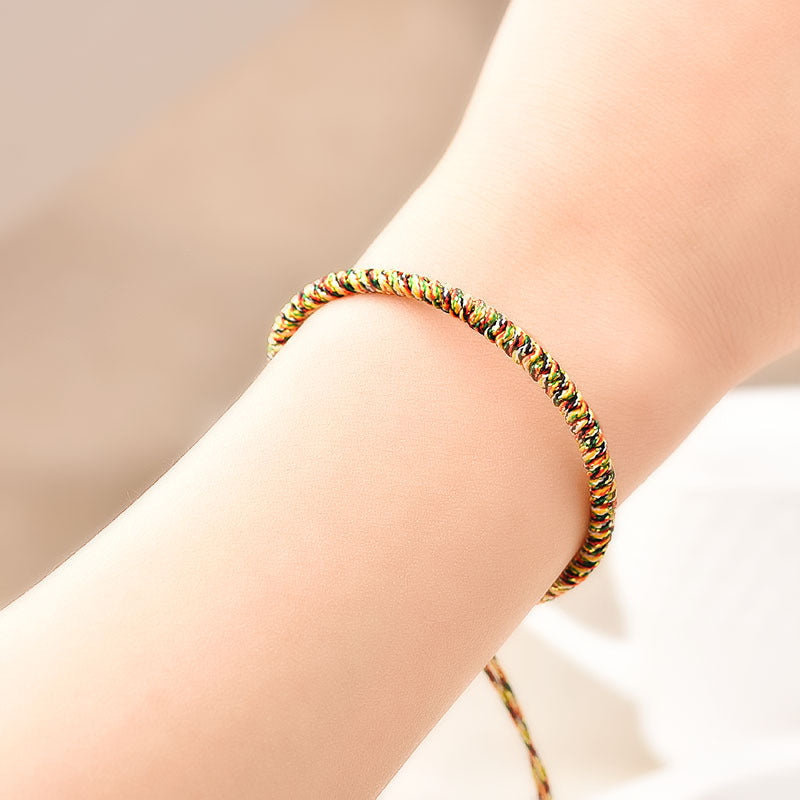 ZenHima Handwoven Tibetan Vajra Knot Bracelet – 9-Strand - ZENHIMA