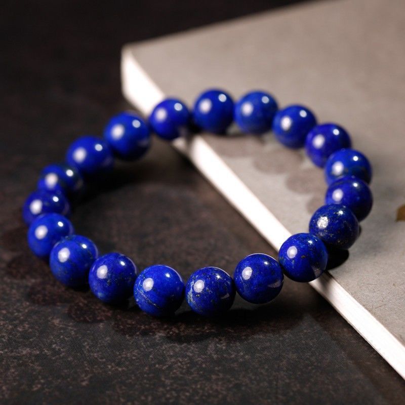 Armband aus natürlichem Lapislazuli und Kristallarmband 