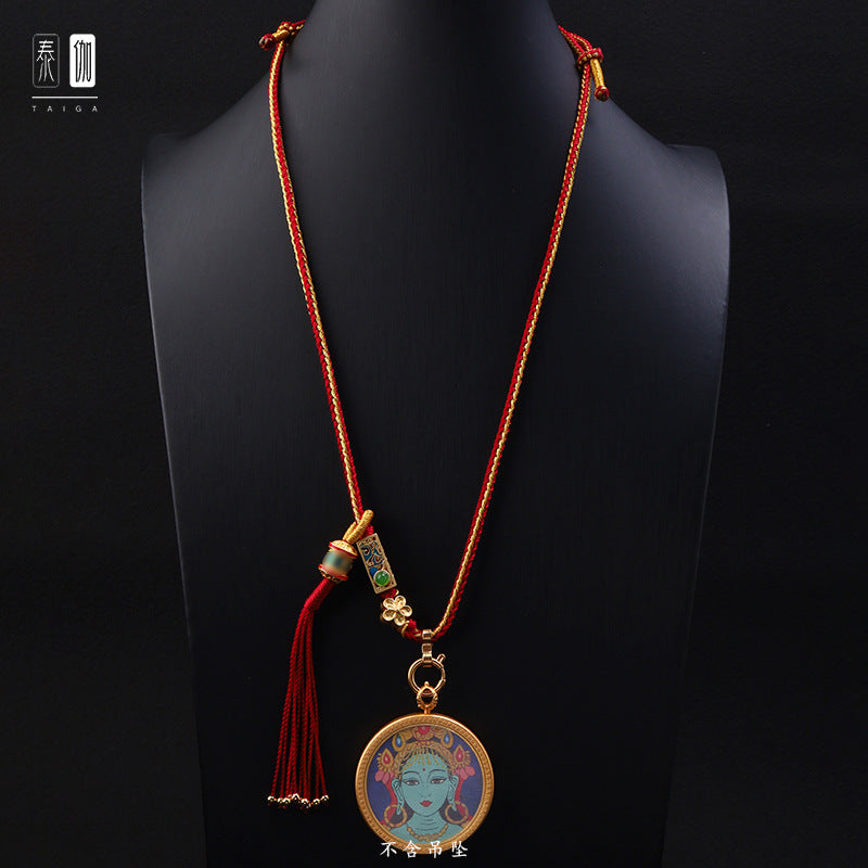 ZenHima Hand-crafted Tibetan Thangka Pendant Necklace - ZENHIMA