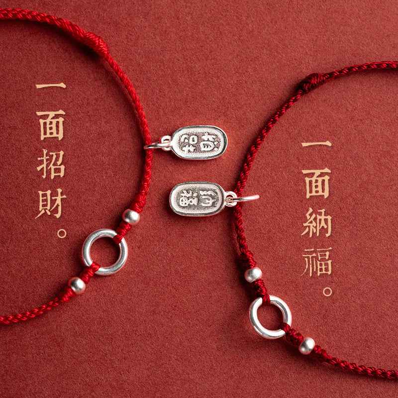 ZenHima 925 Sterling Silver Pi Disc Lucky Charm Bracelet