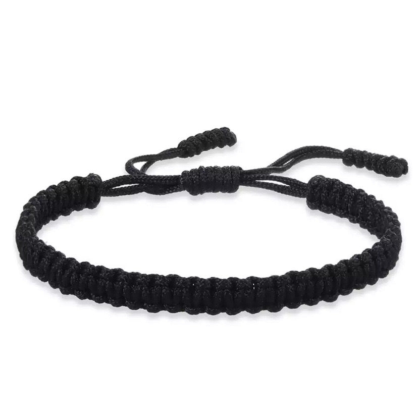 Tibetan Handmade Braided Vajra Knot Multicolor Lucky Bracelet