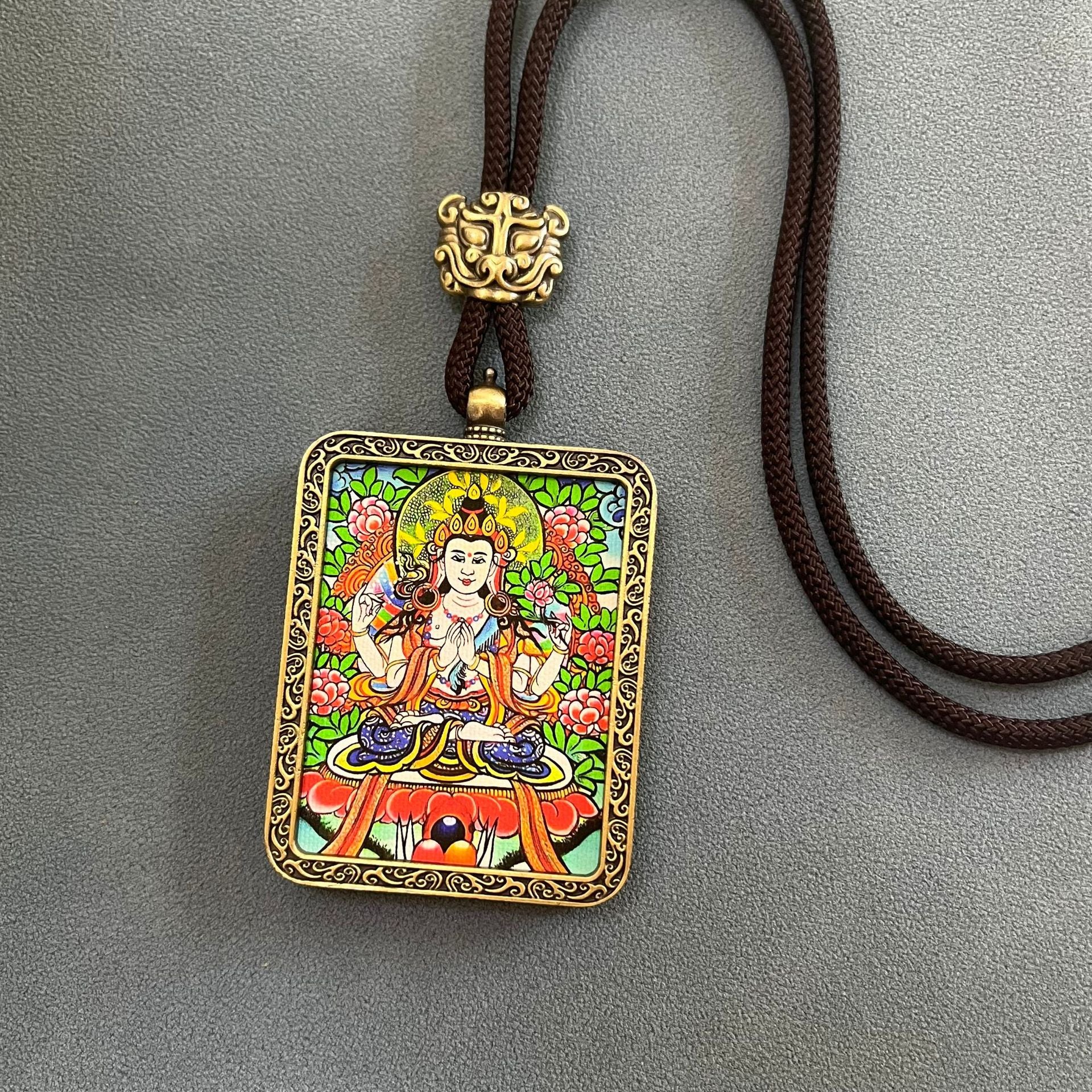 ZenHima Thangka Pendant Twelve Zodiac Eight Guardian Deities - ZENHIMA
