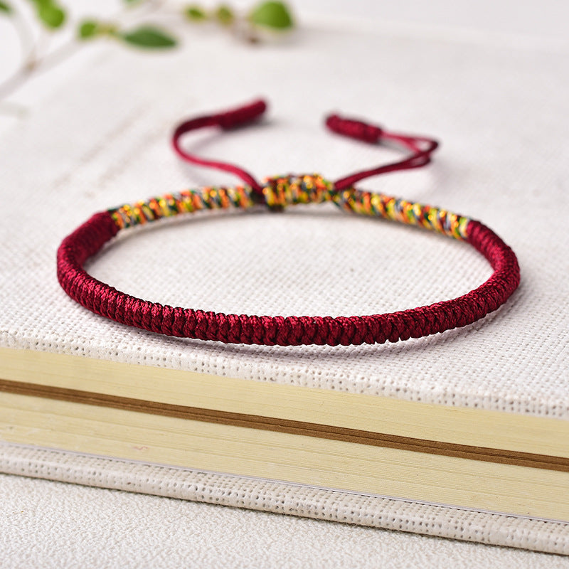 ZenHima Handwoven Tibetan Vajra Knot Bracelet – 9-Strand - ZENHIMA