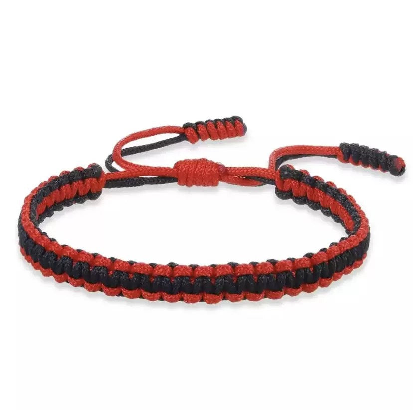 Tibetan Handmade Braided Vajra Knot Multicolor Lucky Bracelet