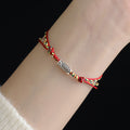 Geflochtenes Armband mit Koi-Karpfenmotiv – Glück und Wohlstand