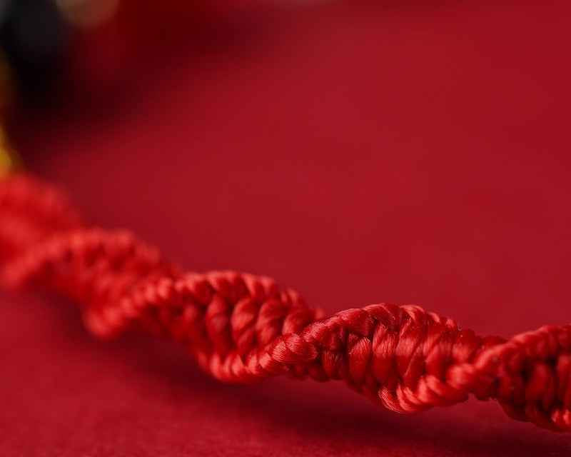ZenHima Five Wealth Gods Red String Bracelet - Horse Year Blessing Gift