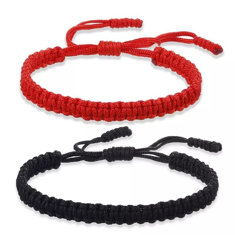 Tibetan Handmade Braided Vajra Knot Multicolor Lucky Bracelet