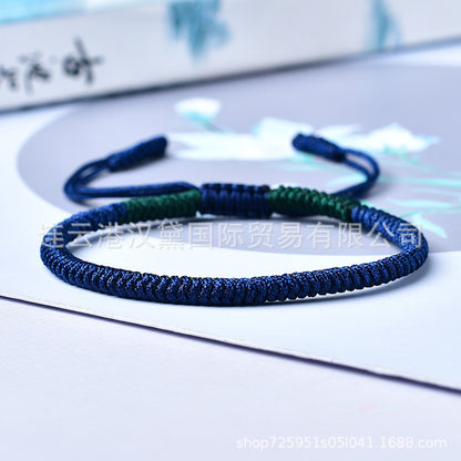 ZenHima Handwoven Tibetan Vajra Knot Bracelet – 9-Strand - ZENHIMA