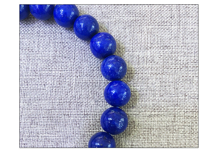 Lapis Lazuli Blue Bracelet Single Circle Crystal Bracelet