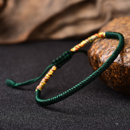 ZenHima Handwoven Tibetan Vajra Knot Bracelet – 9-Strand - ZENHIMA