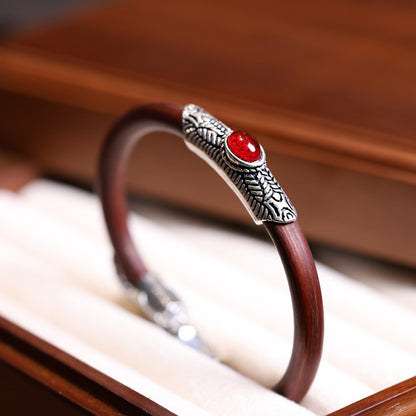 ZenHima Tibetan Handmade Seamless Chicken Blood Vine Bracelet and Ring - ZENHIMA