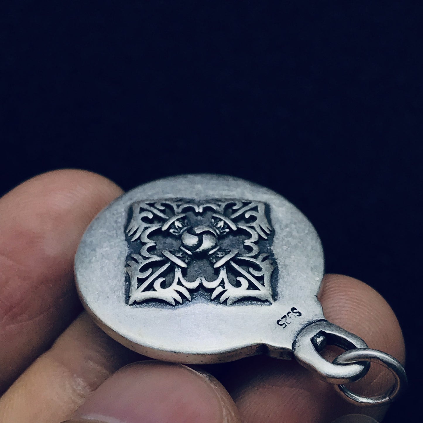 S925 Sterling Silver Jiugong Bagua Pendant – Zodiac Silver Talisman