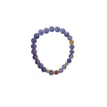 S925 Sterling Silver Bracelet with Nanhong Agate, Blue Crystal & Tiger Eye – Elegant Luxury Jewelry - ZENHIMA