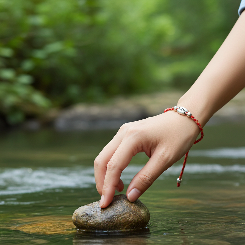 925 Silver Yuanbao, Heartfelt Persimmon, Little Persimmon, Lion Dance and Chinese Style Red String Bracelet