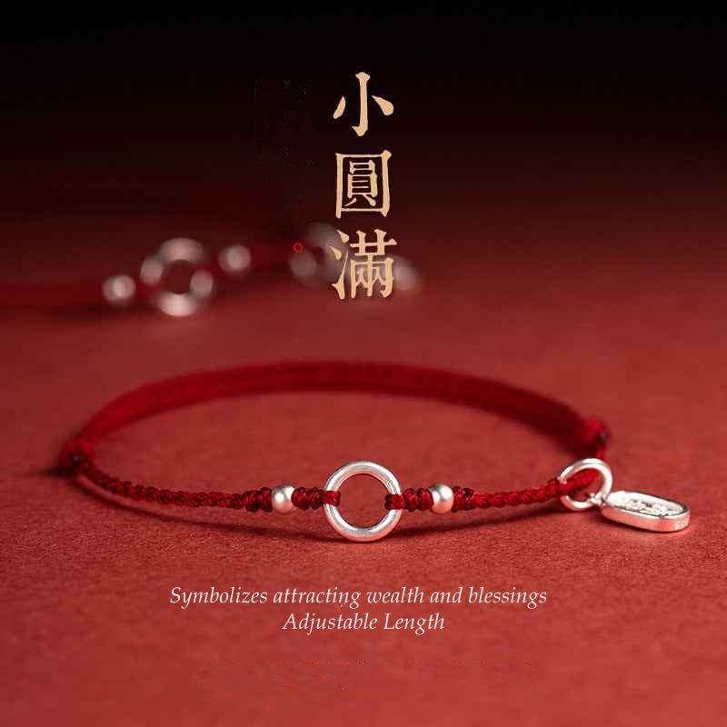 ZenHima 925 Sterling Silver Pi Disc Lucky Charm Bracelet
