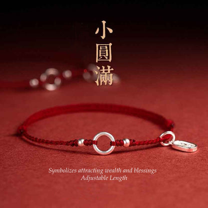 ZenHima 925 Sterling Silver Pi Disc Lucky Charm Bracelet