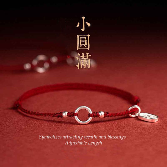 ZenHima 925 Sterling Silver Pi Disc Lucky Charm Bracelet